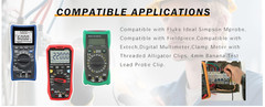 KIT-14 Test Lead Set Compatible with Fluke Ideal Simpson Fieldpiece Extech Klein
