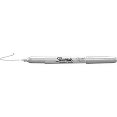 Sharpie 39100 Permanent Fine Markers, Metallic Silver – 12 Pack