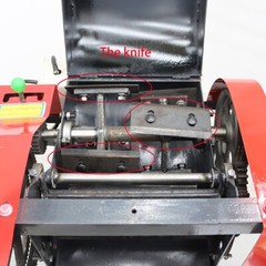 220V Hay Chopper Animals Feed Fodder Cutting Corn Straw Chaff Cutter 6 Blades