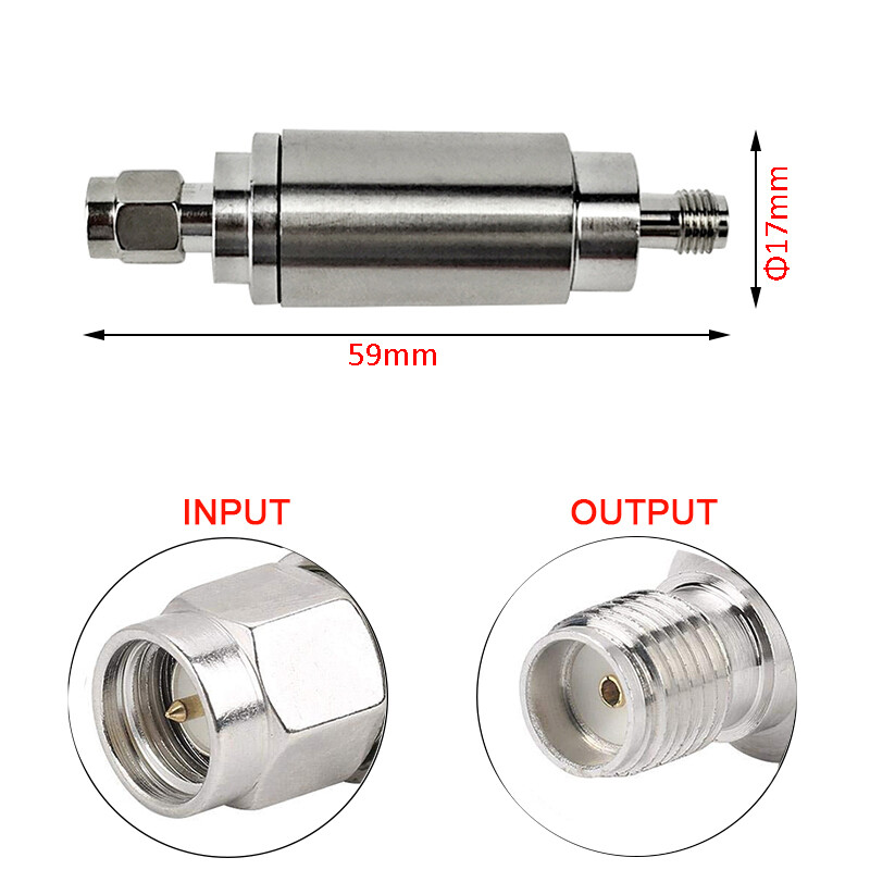 5W SMA RF Coaxial Attenuators DC-3GHz SMA-JK 50Ohm 3db 6db 10db 20db 30db 40db