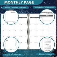Monthly Planner 2026-2028 – 2 Year 2026-2028, 9″ x 11″, Blue