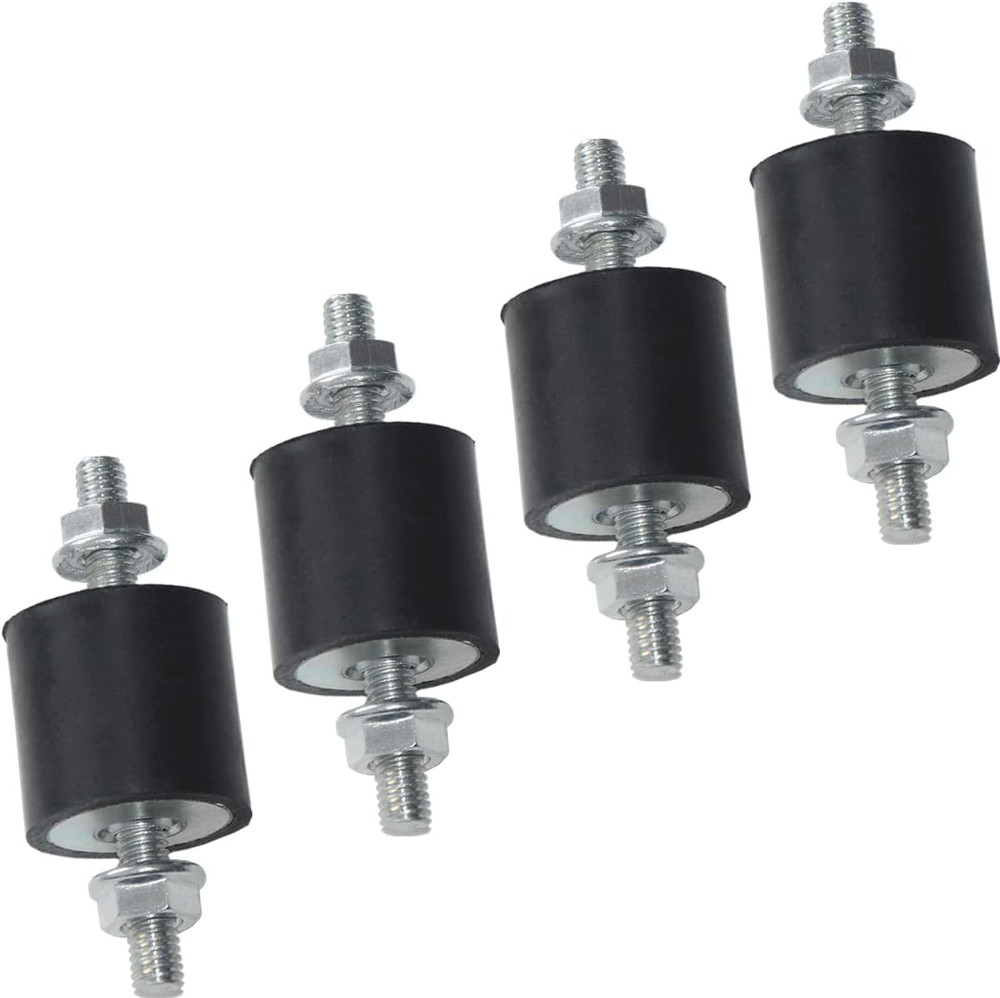 4Pcs 25 X 25Mm Rubber Mounts Rubber Vibration Isolator Mounts Shock Absorber wit