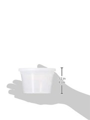 Stack Man Deli Containers with Lids [48 Sets – 16 16 oz. – [48-Pack], Clear