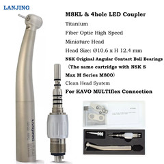 COXO Dental LED Fiber Optic High Speed Handpiece Ti For Kavo Coupler 4 6 Hole