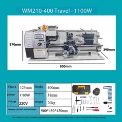 WM210V Lathe High-Precision Imported Compact Lathe Multi-Functional Lathe