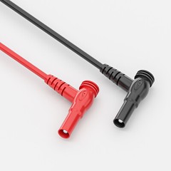 Multimeter Test Lead Banana Plug Right Angle to Alligator Clip Soft Wire
