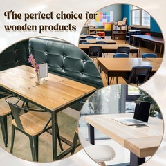 Blulu 2Pack 40in C Channel Steel Support Bracket Table Top Live Edge Black