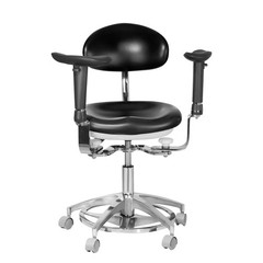 Imported PU Leather Dental 360° Mobile Dynamic Adjustable Chair with Armrest USA