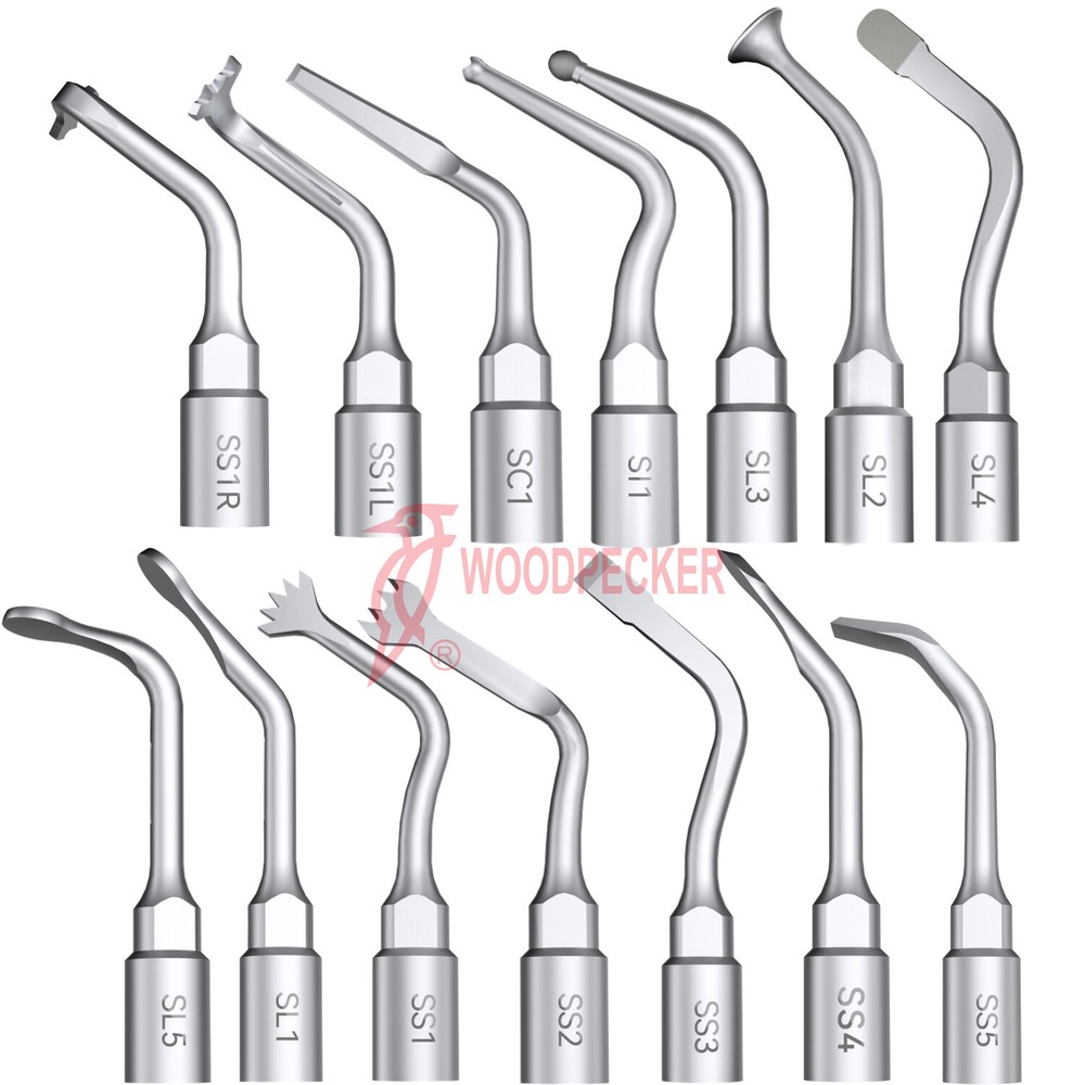 Woodpecker Piezo Bone Surgery Cutting Tips for Surgic Smart & Satelec Handpiece
