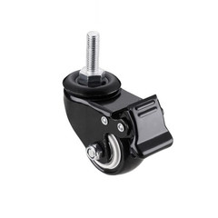 4Pcs 1.5 Inch Heavy Duty Caster Wheels Swivel Casters with Brake and M8 Threade