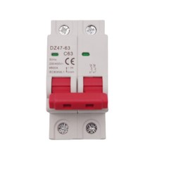 2P AC Mini Circuit Breaker AC MCB 2P 4.5kA 6/10/16/25/32/40/50/63A Din Rail