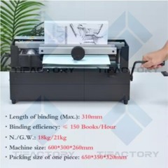 WD-40B Desktop Automatic Glue Binder Book Hardcover Hot Melt Glue Binding Machin