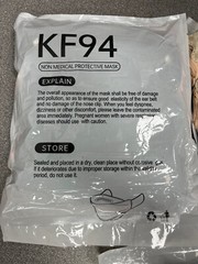60pcs KF94 Protective Face Mask Adult Multicolor Non-Medical