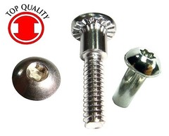 T25, Steel Chromate Six Lobe Sex Bolts #10-24X5/8″(15/16) – 10sets