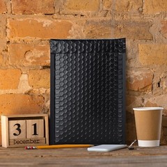 Yens® 500 #000 Poly Bubble Padded Envelopes Mailers 4 X 7 -Black