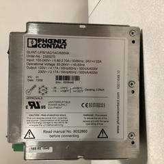Refurbish PHOENIX CONTACT AC POWER SUPPLY, Model: QUINT-UPS/1AC/1AC/500VA.