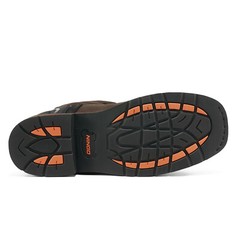 NINGO Men Steel Toe Waterproof Work Boots Square Toe Industrial Motorcycle Boots