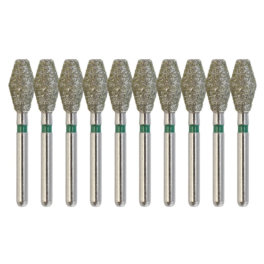 Multi-Use Dental Diamond Burs FG 811/038C Barrel Coarse Grit Green High Speed