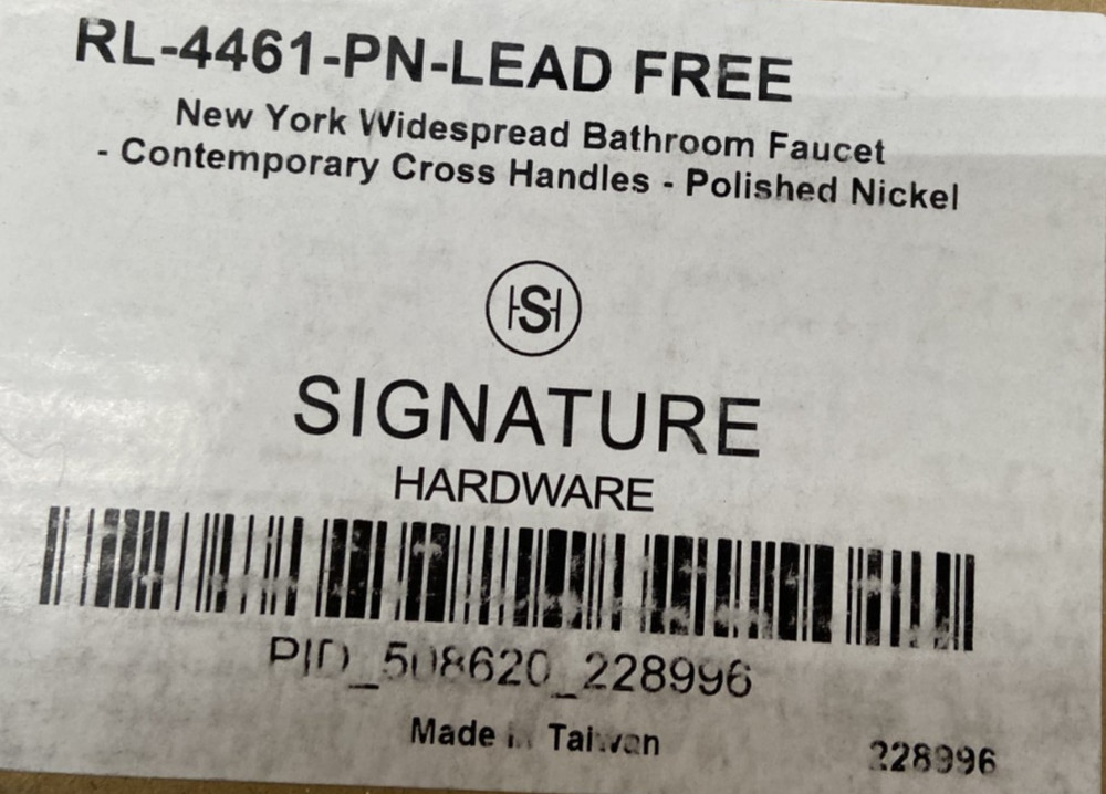 Signature Hardware RL-4461-PN-LEAD FREE Faucet