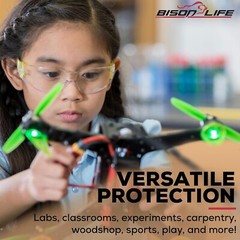 Crystal Kids Clear Lens Color Temple Variety Safety Glasses (Pack of 12)
