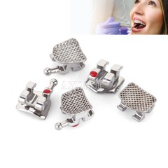 100X AZDENT Dental Orthodontic Bracket Braces Mini Roth Slot.022 Hooks 3-4-5