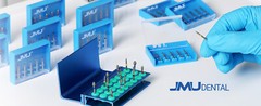 JMU Dental Diamond Burs FG High Speed Bur Flame Shape Fine Grit/Extra Fine, 5pcs