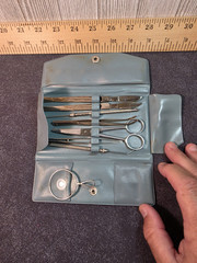Vtg Hamilton Bell Student Soft Plastic/Vinyl Dissecting Kit W/ Original Case