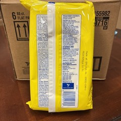 Lot Of (6) 80ct Flat Packs Lysol Lemon & Lime Blossom Scent Disinfecting Wipes