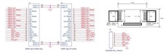 HDMI Type A Female to Male Breakout Board/Adapter