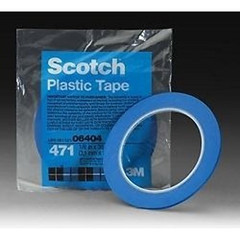 Vinyl Tape 471+, 1/8 in X 36 Yd, Indigo, 1 Roll, Fine Line Tape for Paint Maskin