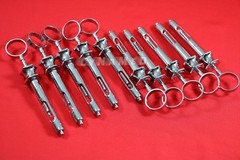 10 PREMIUM GERMAN STAINLESS DENTAL ASPIRATING SYRINGE DENTAL INSTRUMENTS 1.8CC