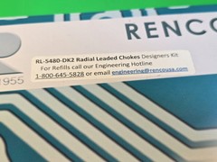 Renco Electronics Engineer Design Kit RL-5480 DK2 Radial Leaded Chokes