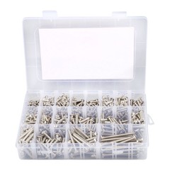 780 Pcs Pan Head Sheet Metal Screws Assortment Kit #4#6#8#10 Stainless