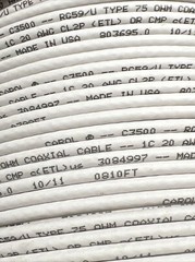 700ft + Spool Carol Coaxial Cable 20 AWG Natural C3500.41.86, 25lbs