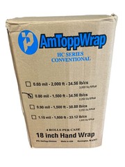 18″ x 1500′ 80 Gauge 4 Rolls Pallet Stretch Wrap Film Hand Shrink Wrap 1500FT