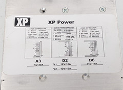 XP Power F7B6D2A3 Power Supply 50/60Hz 5v/20a 12v/10a 12v/10a 24v/17a