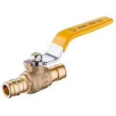 EFIELD 5 PCS Pex-A Pipe Expansion 3/4 Inch Full Port Brass Ball Valves, Yellow