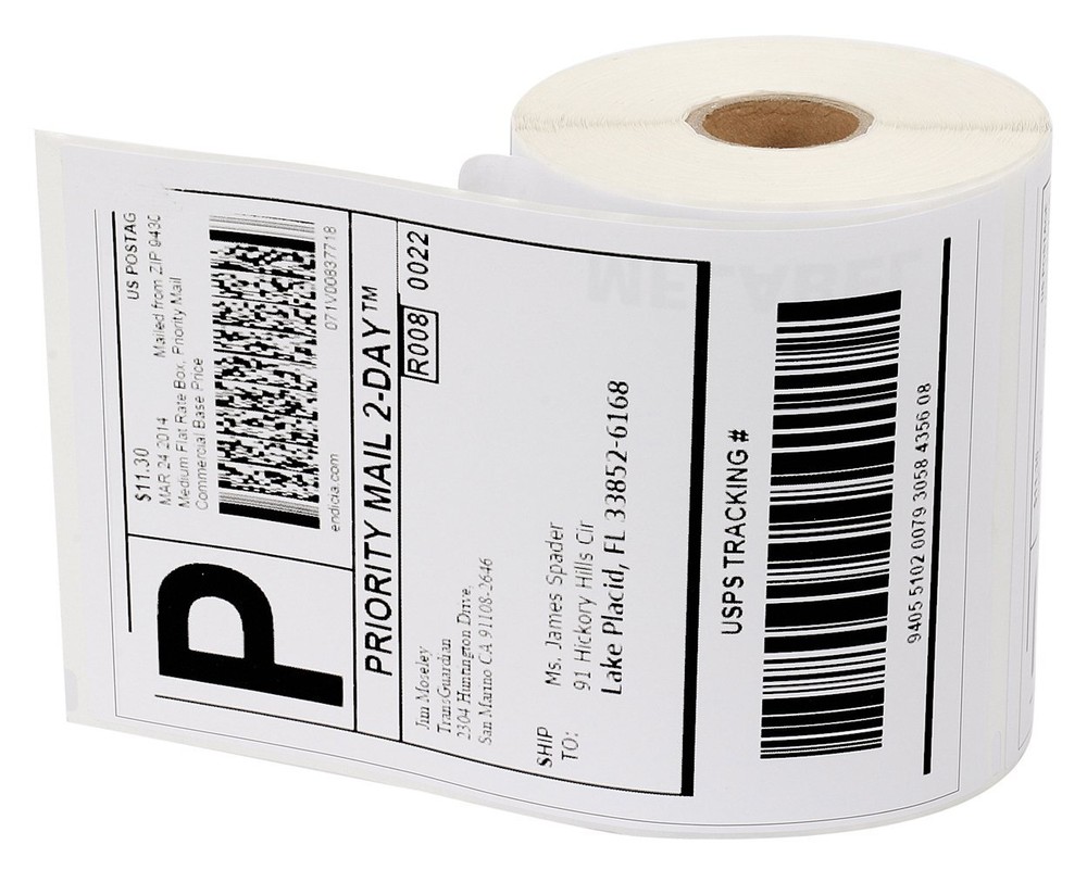 Wholesale 1-20 Roll Dymo 4XL Compatible 4×6 Thermal Labels 220 Per Roll 1744907