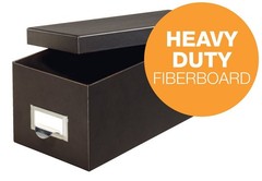 1 PCS Pendaflex Fiberboard Index Card Storage Box 3×5 Inch Solid Black 3X5BLA