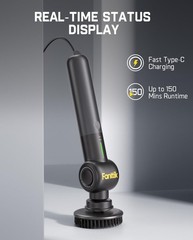 Fanttik Flip G9 Pro Electric Scrubber, VoltiPulse Motor, Dual-Speed Black