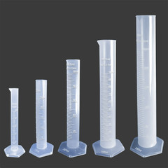 10/25/50/100/250ML Plastic Measuring Cylinder Lab Accessory Test Graduated Tube