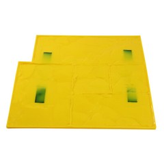 4PCS Concrete Texturing Skin 24×24″ Concrete Stamps Mats Set Concrete Stamping