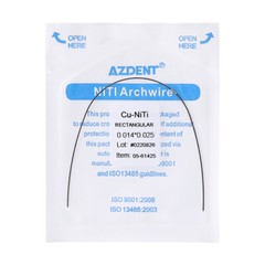 Dental Orthodontic Super Elastic Cu-NiTi Arch Wire With Stops Round/Rectangular