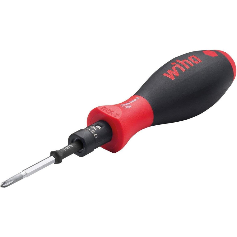 Wiha TorqueVario-S Torque Screwdriver, 10–50 Inch-Pounds, 5,000 Accuracy Cycles