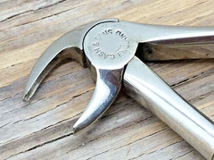 C. ASH & Sons Dental Forceps #33 EP4-46 Pliers Extraction Tool England Vintage
