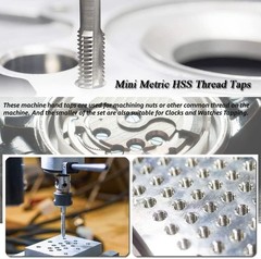 7pc Metric Thread Tap Set HSS Tapping Tool Set M3 M4 M5 M6 M8 M10 M12 Hand Taps