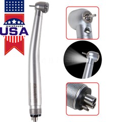 AS Dental High Speed Handpiece LED Fiber Optic Torque Push 4Holes 3 spray