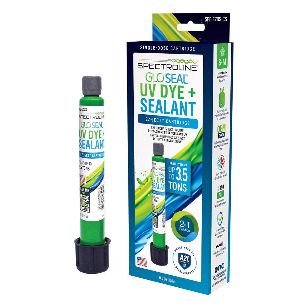 SPECTROLINE Refrigerant Leak Sealant,0.5 oz,Cart 55NH60