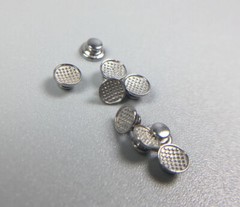Dental Orthodontic Lingual Button Bondable Round Mesh Base Bonding Adhesive