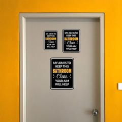 Portrait Round Plus My Aim is To Keep This Bathroom Clean Your Aim Will Help